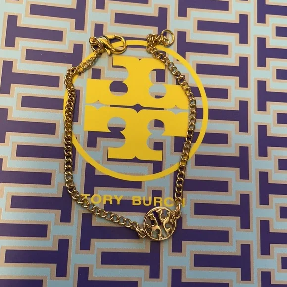 TORY BURCH GOLD dainty bracelet - Picture 4 of 5